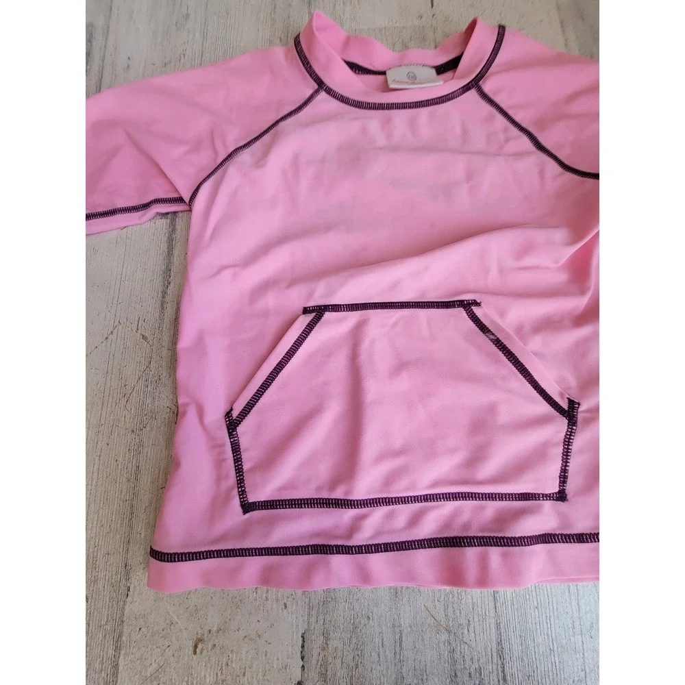 Hannah Anderson toddler small/ medium? pink shirts on black rash guard long